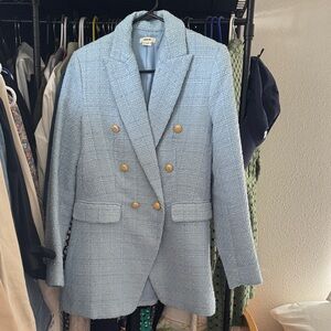 Jason Wu Textured Light Blue Blazer